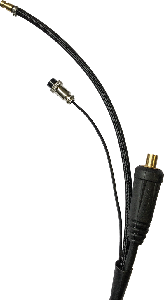 [AXT-WP26HFCR] Antorcha TIG cuello flexible con conector rápido, uso general 4.5 mts, 2 pines AxTech AXT-WP26HFCR