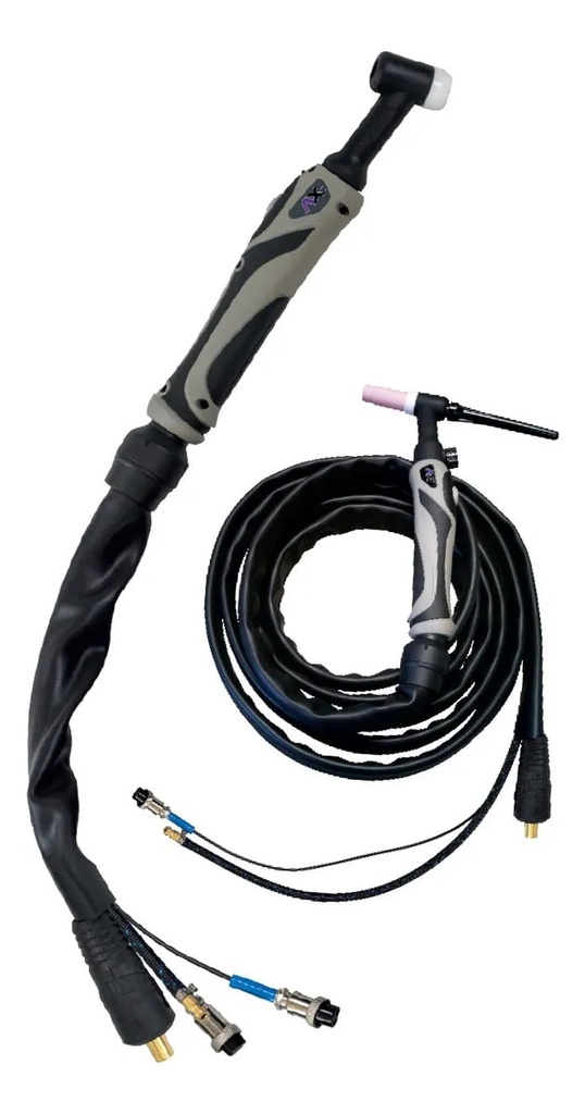 [AXT-WP26HFCR] Antorcha TIG cuello flexible con conector rápido, uso general 4.5 mts, 2 pines AxTech AXT-WP26HFCR