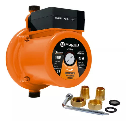 [BP-1209] Bomba Presurizadora Munich 120 W 1 Servicio 9 M
