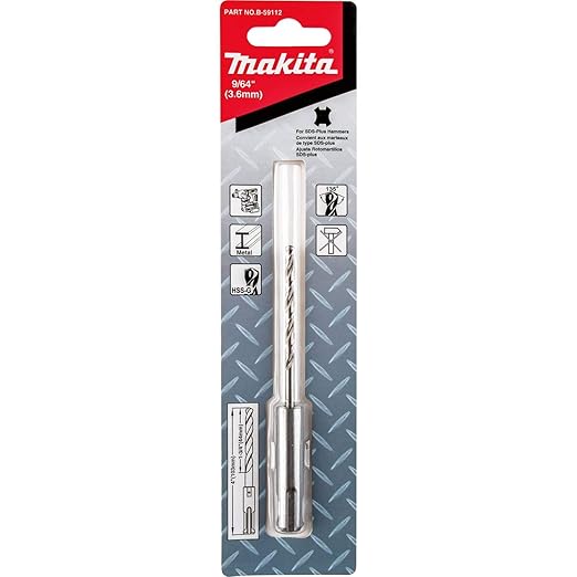 Broca SDS Plus P/Metal 9/64"X-4" Makita B-59112
