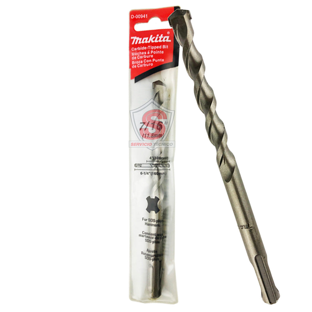 Broca Sds-Plus 7/16" X 6-1/4"(1 PZA) Makita D-00941