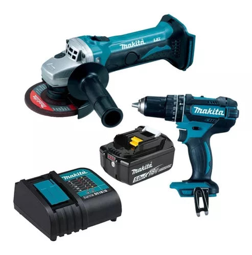 COMBO DE HERRAMIENTAS, incluye DHP482Z + DGA452Z + DC18SD + BL1850B (x1) + BIT (784637-8)