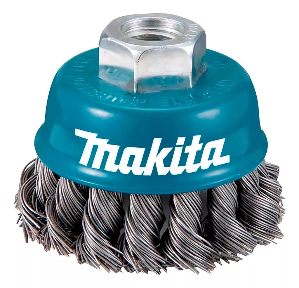 Carda Copa de Alambre Trenzado 2-1/2" -5/8" Makita D-55186
