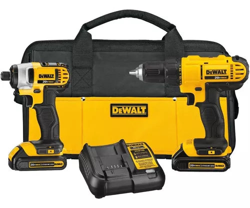Combo Dewalt Impacto - Atornillador con Carbones DCK241C2