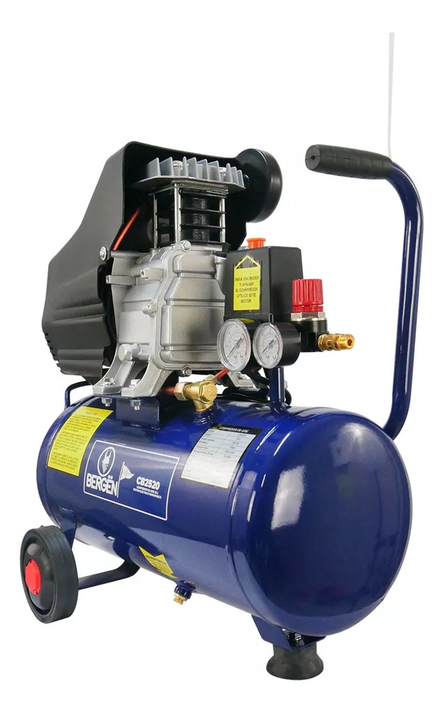 Compresor Eléctrico 25 L 2hp 110-v Motor Crek Bergen CB2520