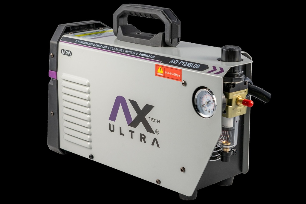 Cortadora de Plasma Inverter 15-45A, Bi-Voltaje, con Antorcha IPT40 Ax Tech AXT-P1245LCD