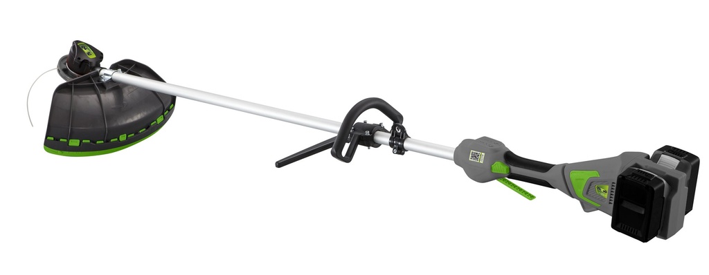 Desbrozadora c/motor abajo inalámbrica 450W, mango en "D", brushless, 2 baterías 20V Nitro NIT-DB202
