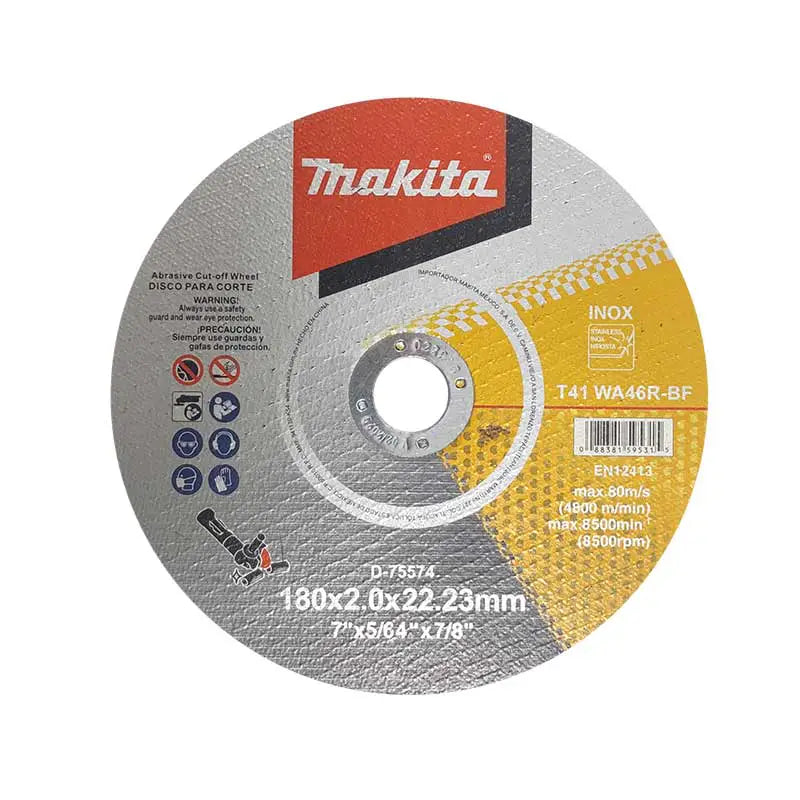 Disco Abrasivo Corte Para Corte Preciso De Inoxidable 7" x 7/8" x 2mm D-75574