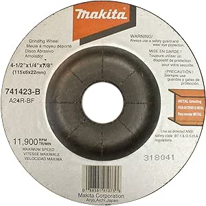 Disco Abrasivo Desbaste 4 1/2" Makita 741423-B