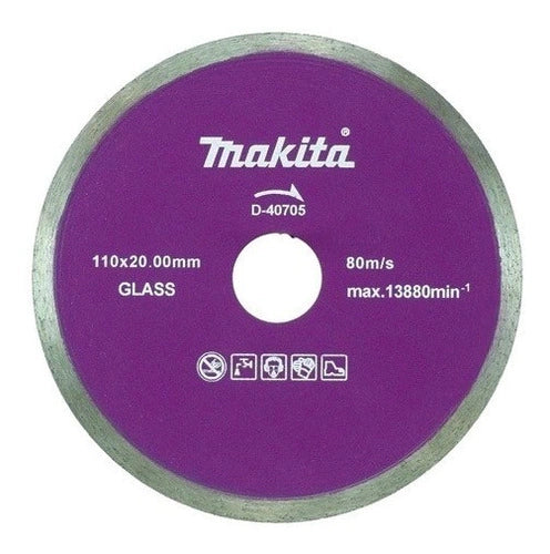Disco De Diamante 4-3/8 Rin Continuo P/vidrio Makita D40705