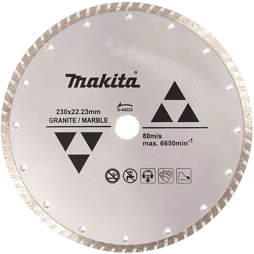 Disco Diamante Turbo 9" P/Granito Y Marmol Especial Makita D-44323
