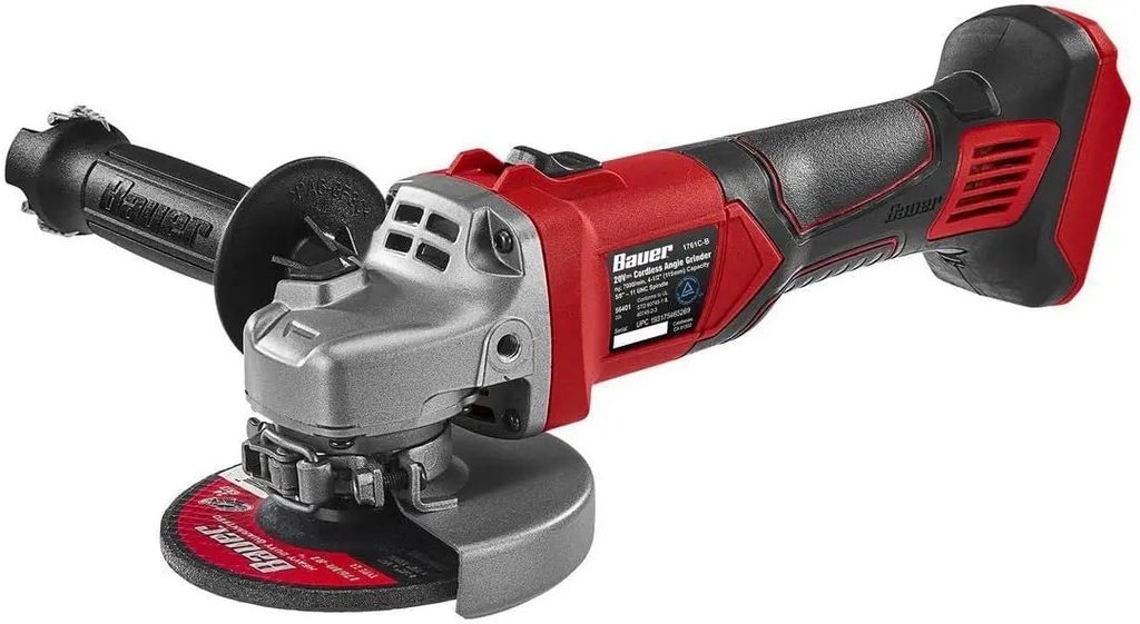 Esmeriladora Angular 4 -1/2" De 20v Inalambrica Bauer