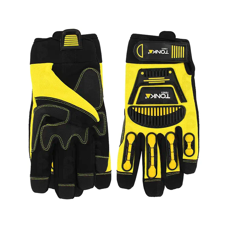 Guante Anti-Impacto Con Respaldo De Spandex Y Protección De Goma TPR Tonka TKA-GCI2022