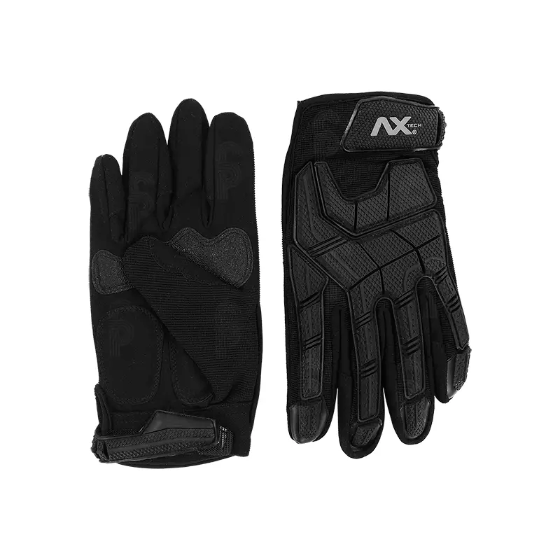 Guantes Anti-Impacto Con Protector De Caucho TPR Ax Tech AXT-GHI2003-B
