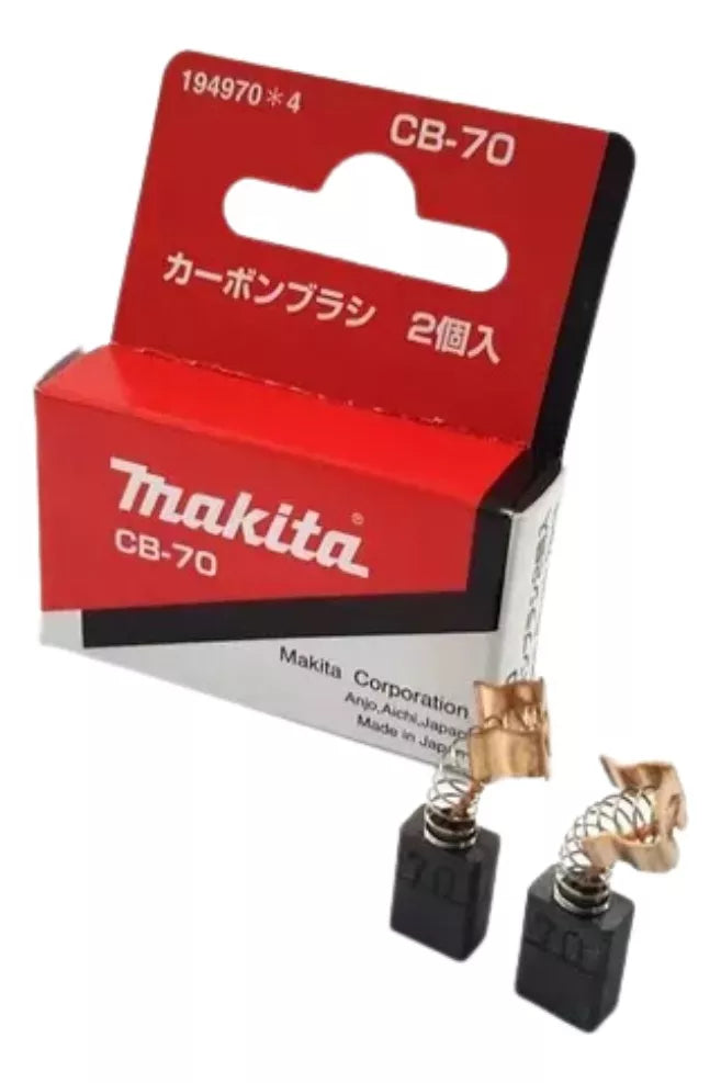 Juego Carbones Cb-70 Makita 1949704 P/lijadora 9036