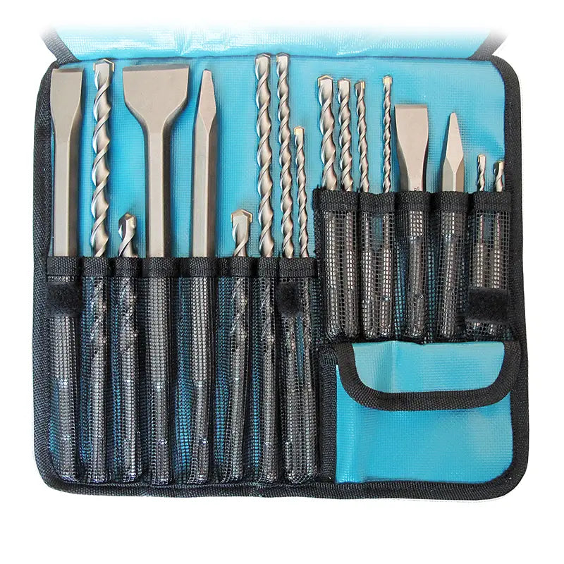 Juego De Brocas Y Cincel Para Concreto 17Pzas D-53637