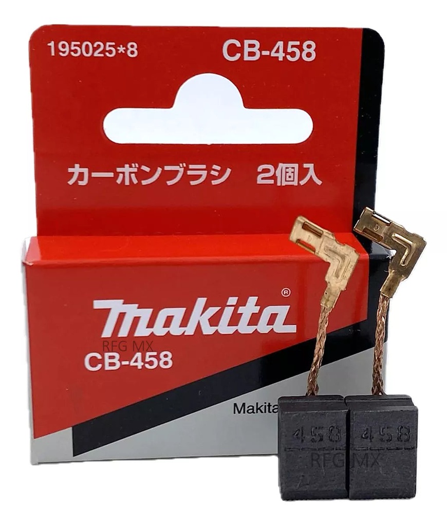Juego De Carbone CB-458 P/M0901,GA4030,HR1840,1841F,TM3000C,3010C,GA4530,PJ7000 Makita 195025-8