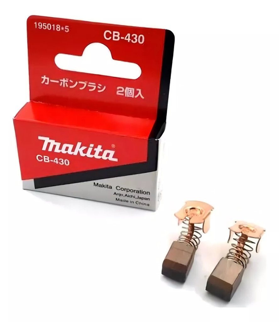Juego De Carbones CB-430 P/BDF460,BUB360,DUB361,DJN161Z,DCS552 Makita 195018-5
