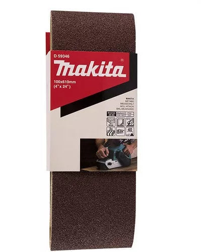Juego de 3 Piezas De Lijas de Banda G-100 Para 9404 4" X 24" Makita D-59374