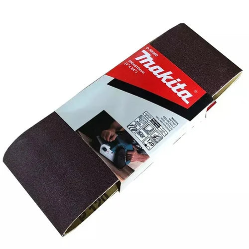 Juego de 3 Piezas De Lijas de Banda G-120 Para 9404 4" X 24" Makita D-59380