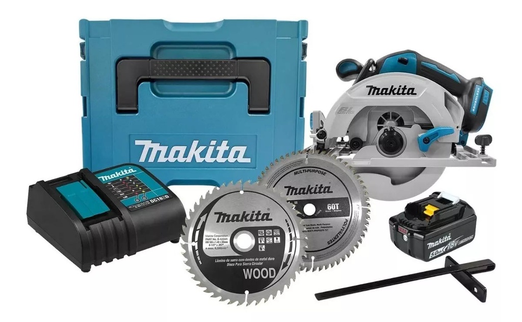 KIT SIERRA CIRCULAR DHS680Z + BL1850B (1) + DC18SD (1) + B- 53241 + D-72475 + MAKAPAC3