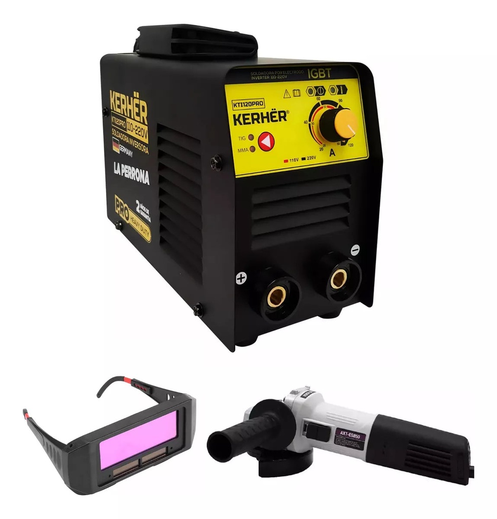Kit Soldadora Kerher Kti120pro + Lentes De Soldar + Esmeril