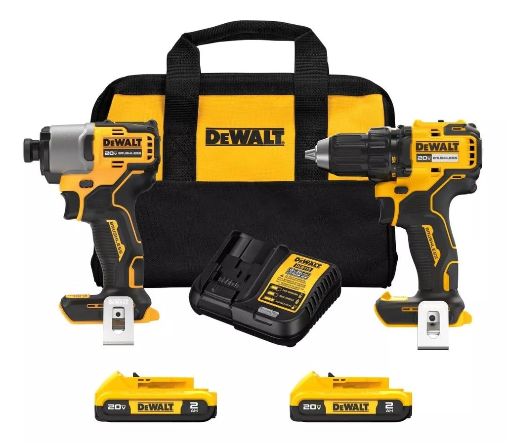 Kit Taladro Y Destornillador De Impacto Dewalt 20v Dck227d2