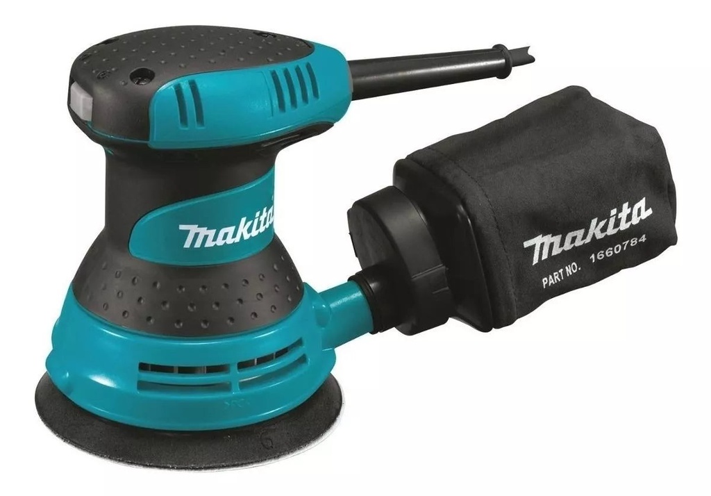 Lijadora Excéntrica 5" 12,000 opm c/freno bolsa p/polvo incluye lija 300W Makita BO5030
