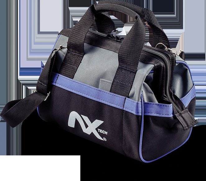 Maleta Poliester Para Herramientas 12" Con Correa Al Hombre Y 10 Paquete Externo Ax Tech AXT-MH12