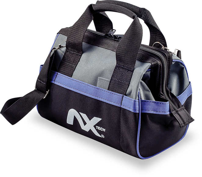 Maleta Poliester Para Herramientas 12" Con Correa Al Hombre Y 10 Paquete Externo Ax Tech AXT-MH12