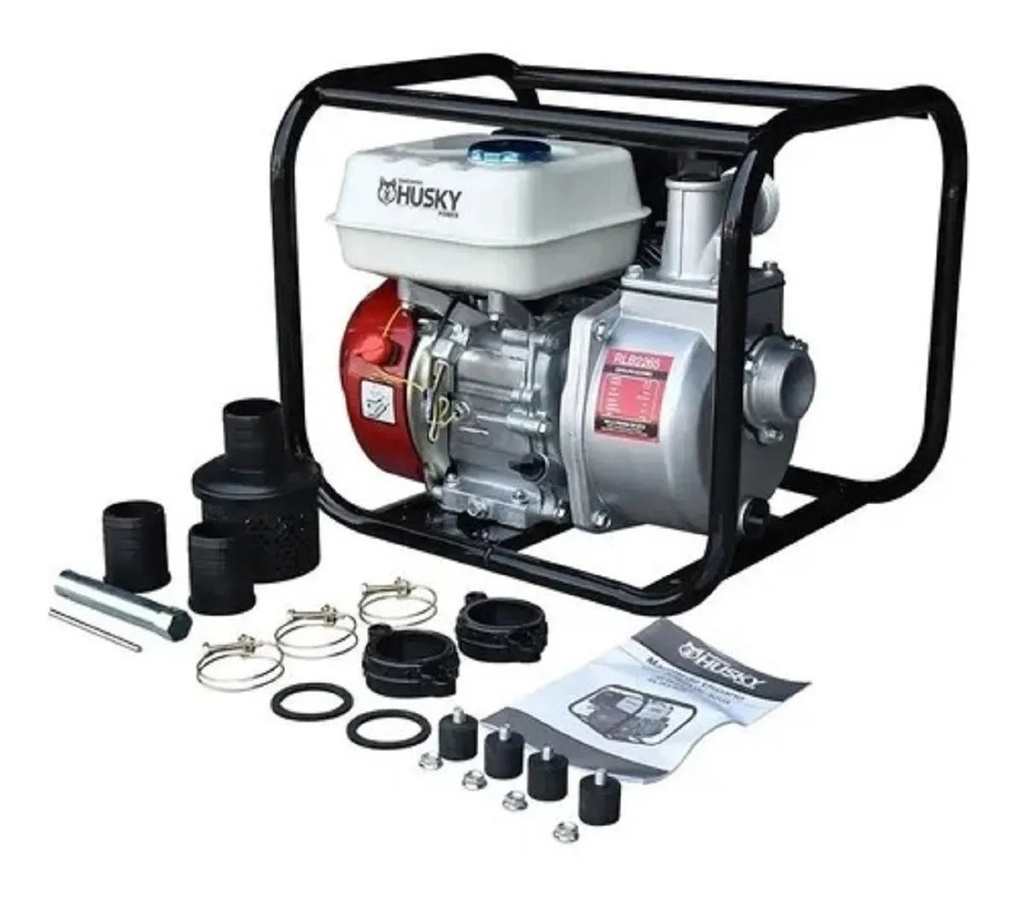 Motobomba Uso Agricola Swedish Husky Power 2X2" C/Motor 6.5 HP RLB2265