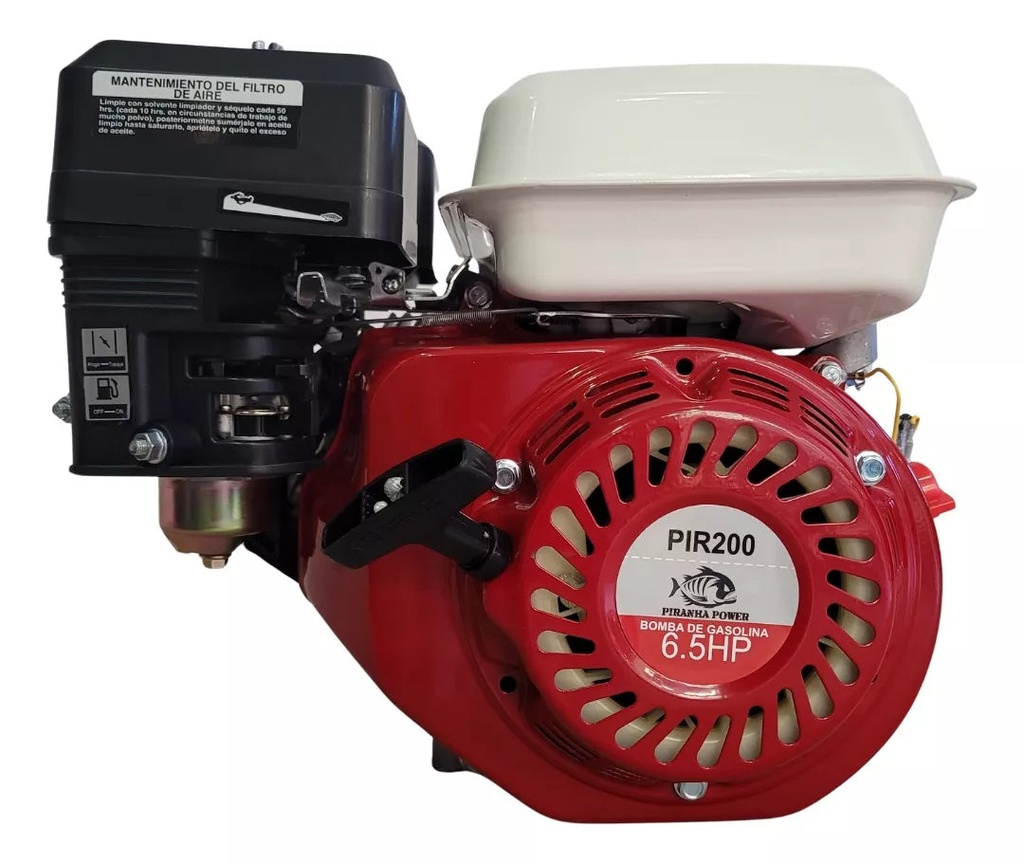 Motor A Gasolina 6.5hp 4tiempos Pir200 Piranha Power Uso Gen
