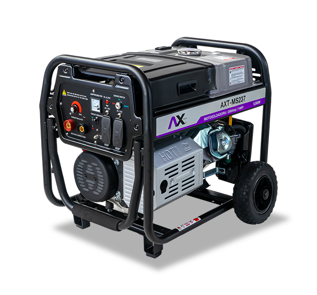 Motosoldadora A Gasolina Ax Tech 200a 14hp 5,500w Ax tech Axt-ms237