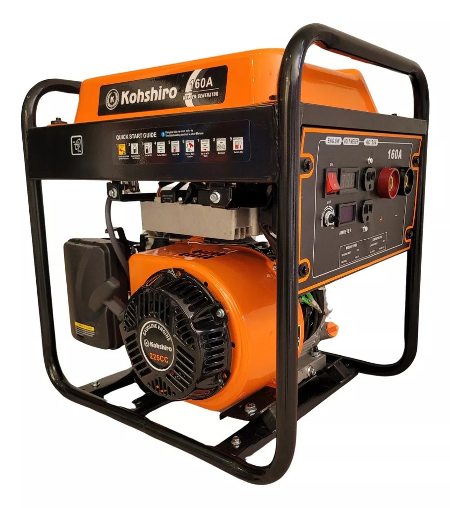 Motosoldadora Gasolina Kohshiro SOLD160A 160amp 110V 15hp SOLD160A
