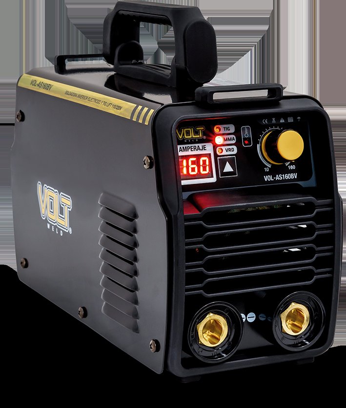 SOLDADORA INVERSOR MMA. TIG LIFT 160A, BI VOLTAJE VOL-AS160BV