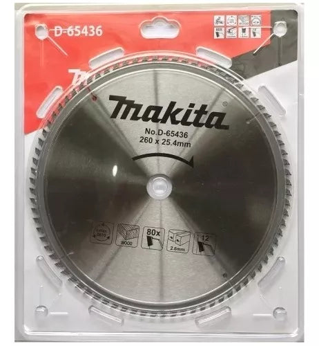 Sierra Circular 10 X 25,4 X 80th Madera Makita D-65436
