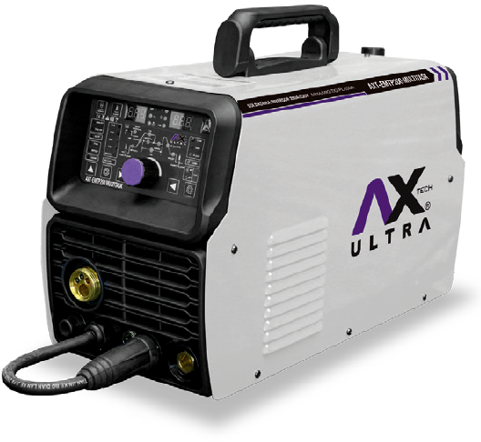 Soldadora Inversor 4 en 1, MMA, TIG HF, MIG/MAG 200A, Plasma 50A, Bi-voltaje 110-220V Ax Tech AXT-EMTP200MULTITASK