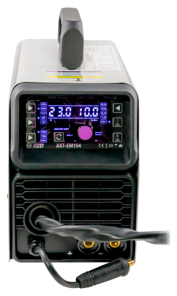 Soldadora Inversor MIG/MAG 1-5KGS / Electrodo Y TIG LIFT 140A, 110V Ax Tech AXT-EM154