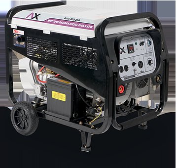 Motosoldadora Diesel 10HP, 200A, 5.500Watts, 110/220V Ax Tech AXT-MD200